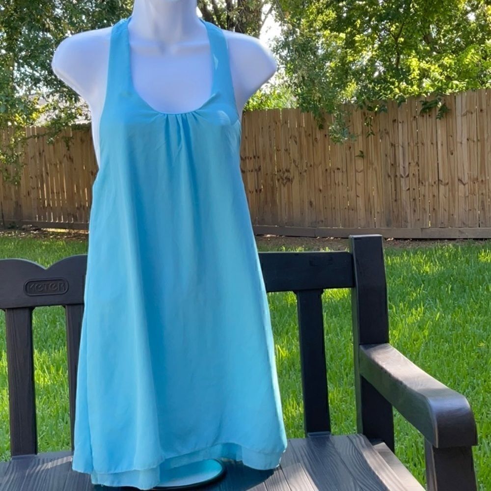 Take 50% OFF- VOGUE Mini Blue Dress, Size-S
